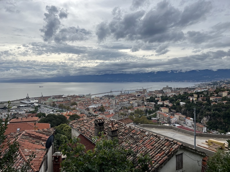 Rijeka from the Trsat Castle