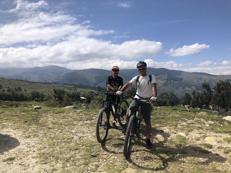 Julio and I at the start of the bike ride