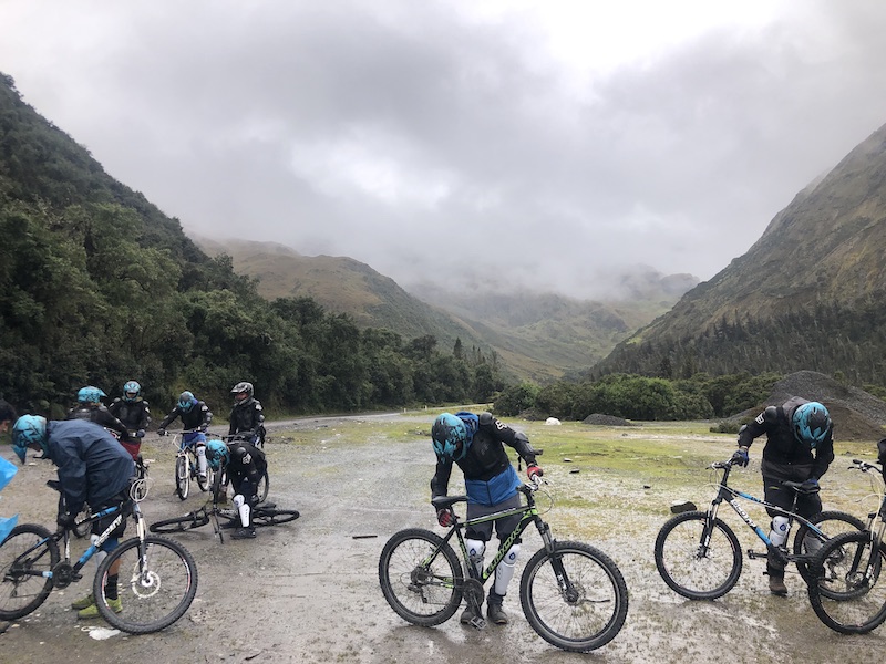 Biking time, in the rain!