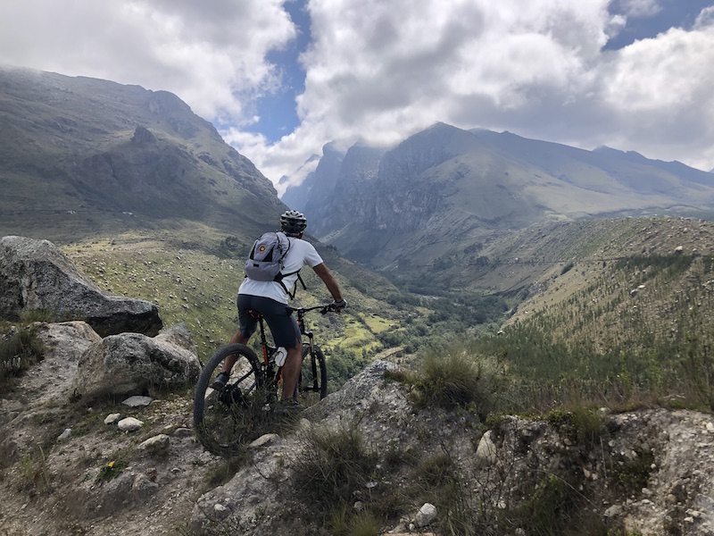 Biking in the Cordillera Blanca