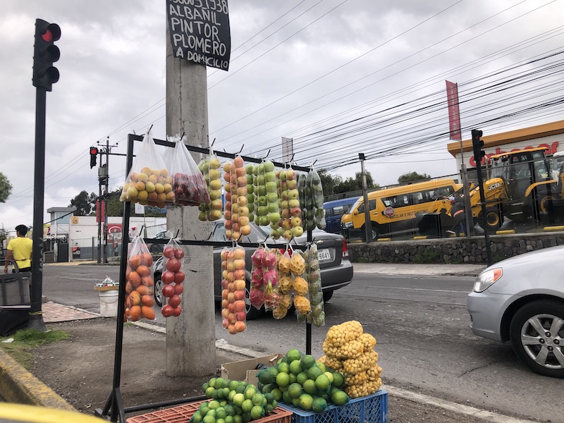 Crazy fruits on the street