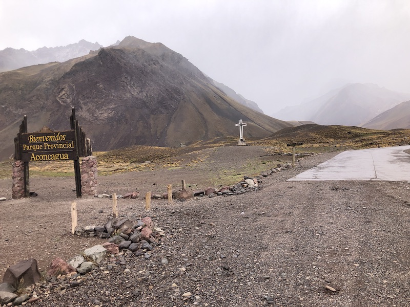 It was snowing/raining when I ended the hike