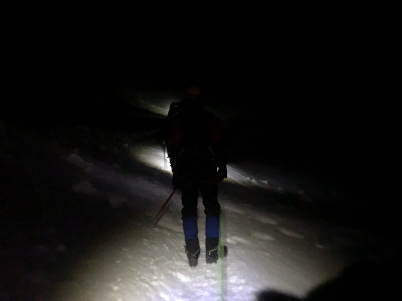 Hiking in the dark