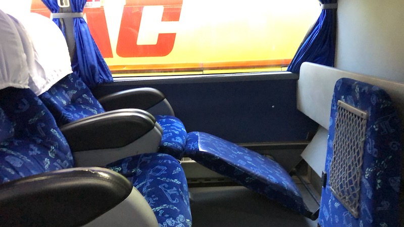 A comfortable bus ride.