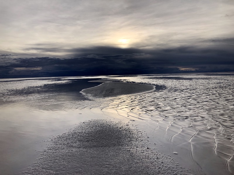 El Salar at sunset